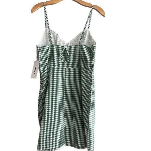 Hurley Sample Piece‎ Spaghetti Strap Checkered Dress Size Small - Picture 2 of 16